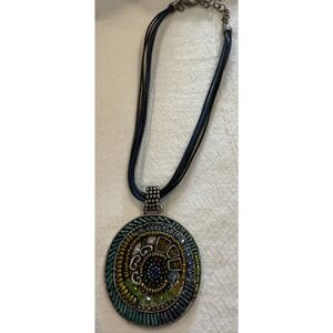 Artisan‎ Style Beaded Pendant Necklace Bohemian Statement Jewelry